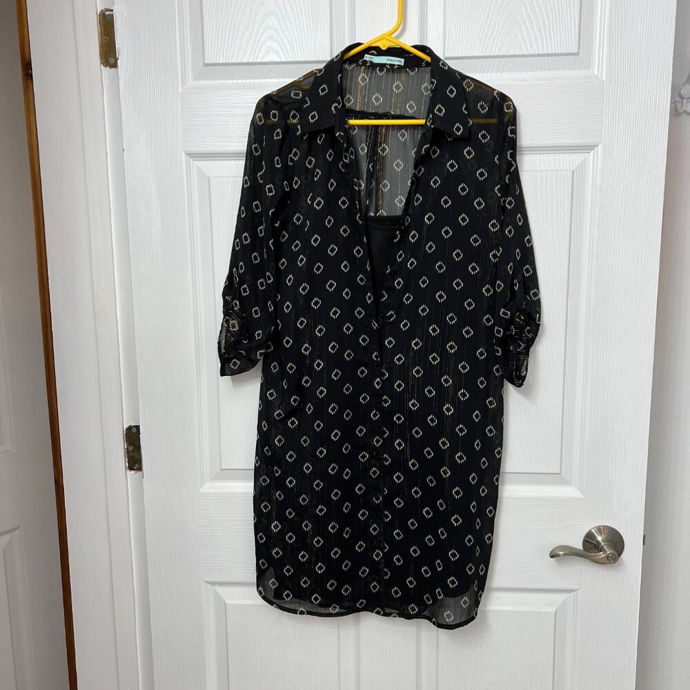 Sheer Dress with Built in Cami Dress